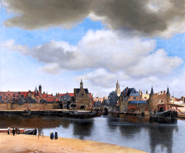 ヨハネス・フェルメール 《デルフトの眺望》1660年頃 油彩 97×118cm マウリッツハイス美術館/デン・ハーグ