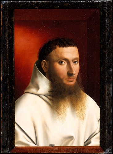 ぺトリス・クリストゥス《カルトジオ会修道士の肖像》 1446年