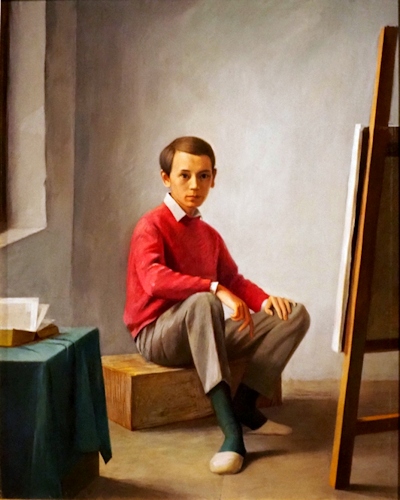 《赤いセーターの自画像》 1967年